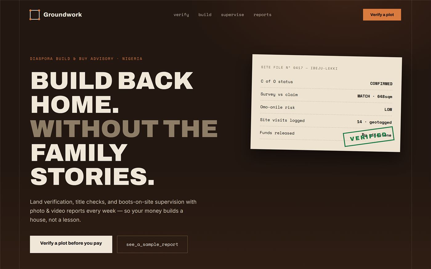 Website Design & Development case 02 &mdash; Groundwork