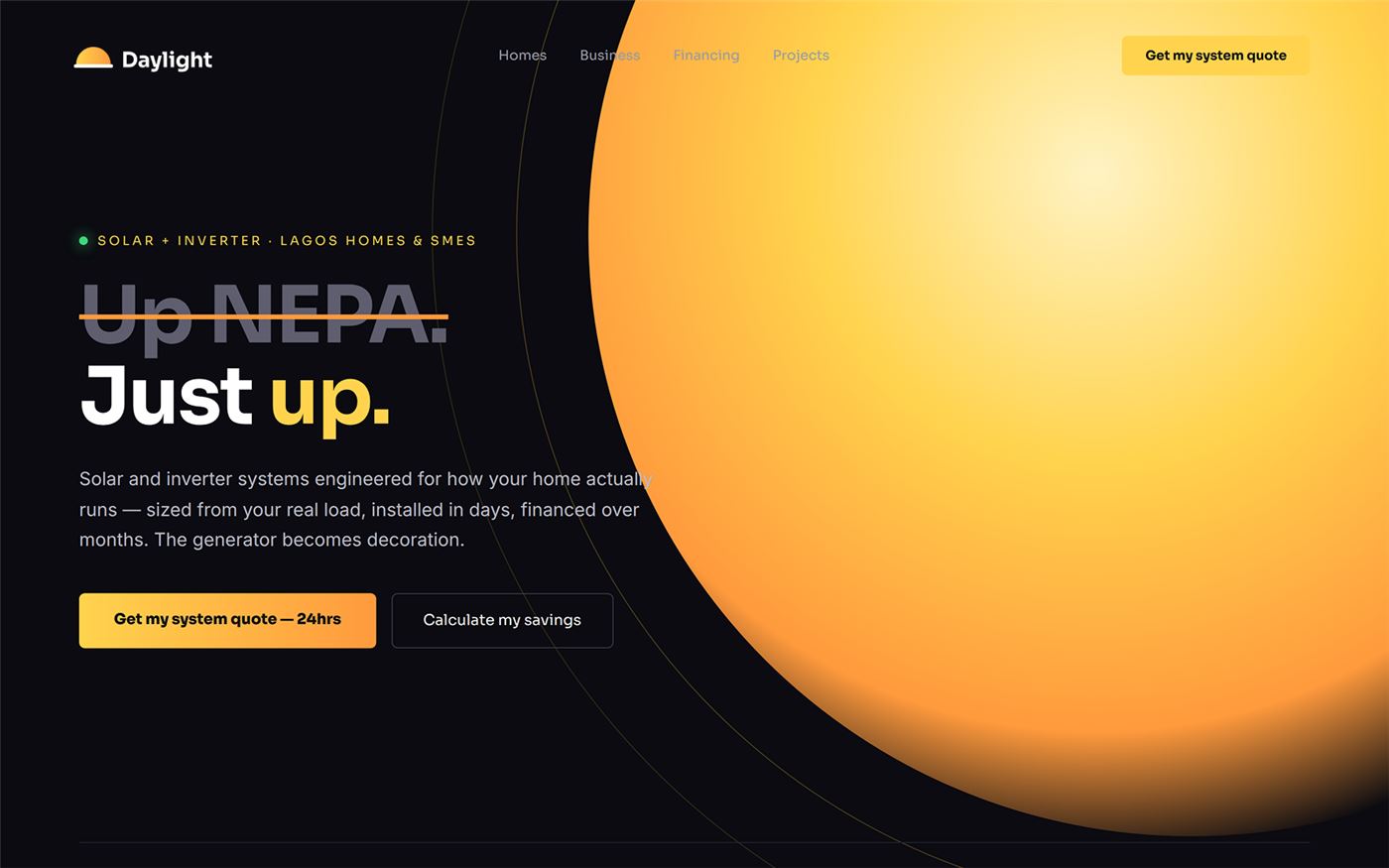 Website Design & Development case 08 &mdash; Daylight